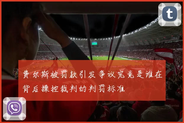 费尔斯被罚款引发争议究竟是谁在背后操控裁判的判罚标准